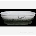 White Colored Bathroom Natural Marble Bathtub